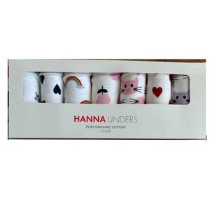 NWT Hanna Andersson 1 Box of 7-pack Hipster XL Organic cotton Underwear